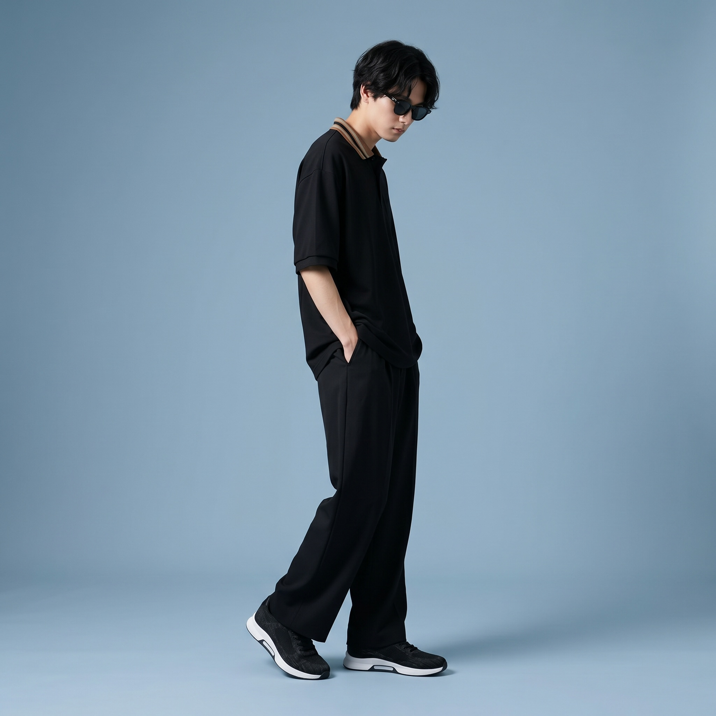 Fumi スニーカー ブラック×ホワイト