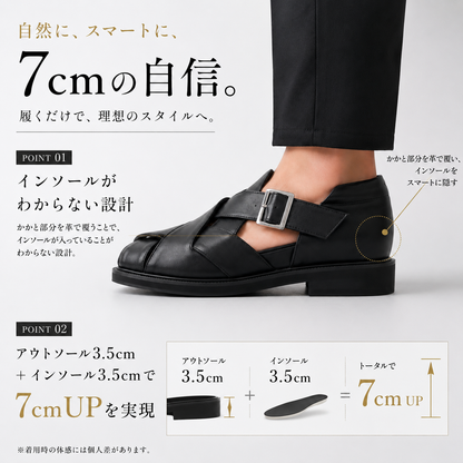 【予約｜8月中旬発送】Umi サンダル｜7cm UP