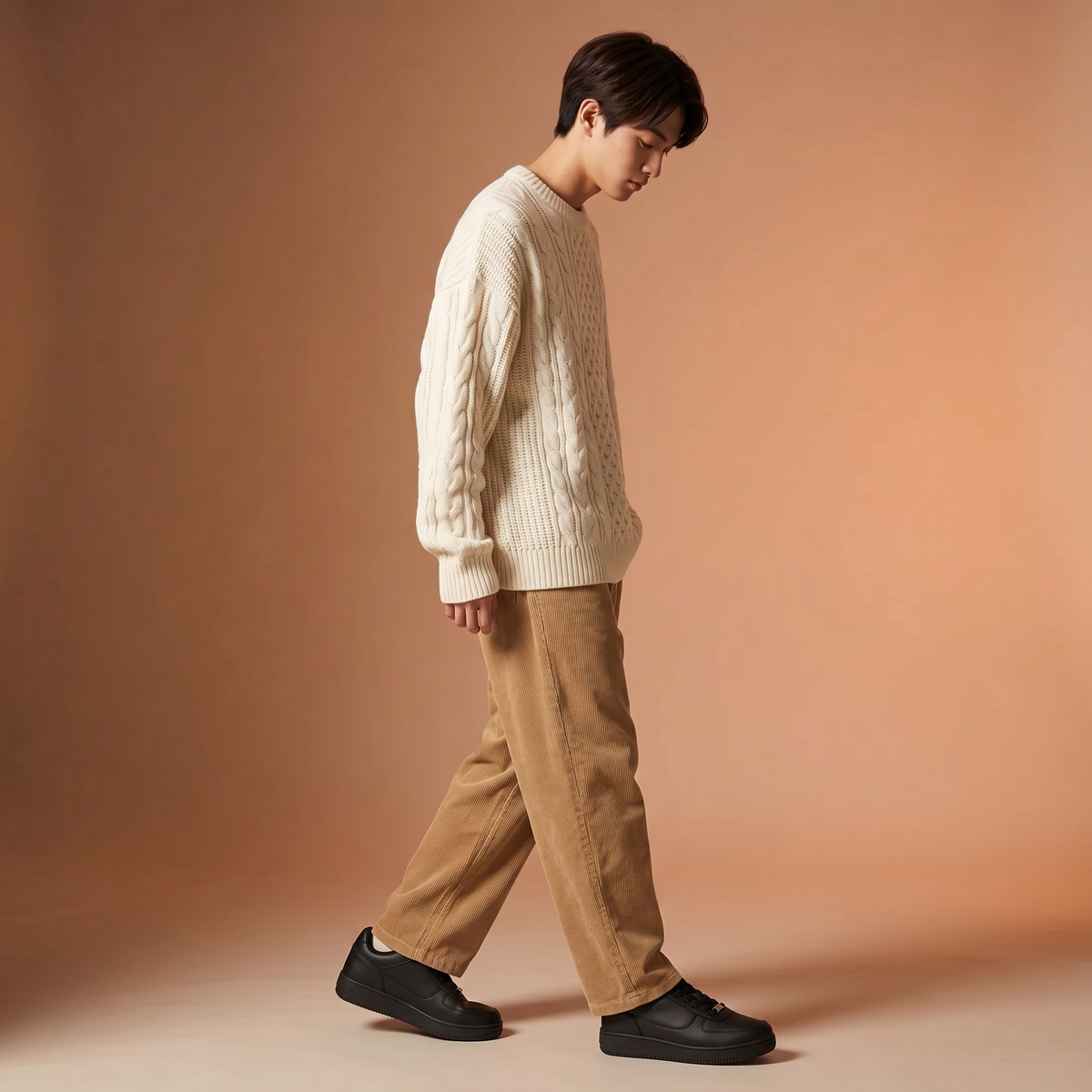 Ayumu スニーカー ブラック｜6.5cm UP