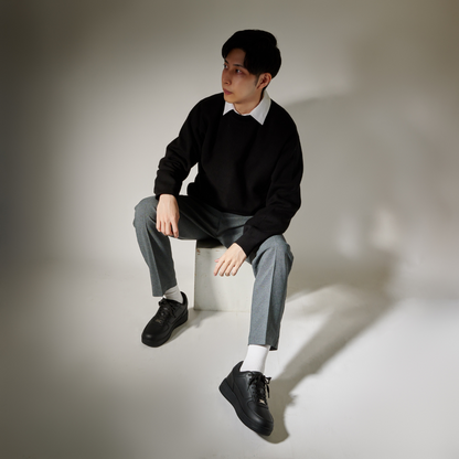 Ayumu スニーカー ブラック｜6.5cm UP