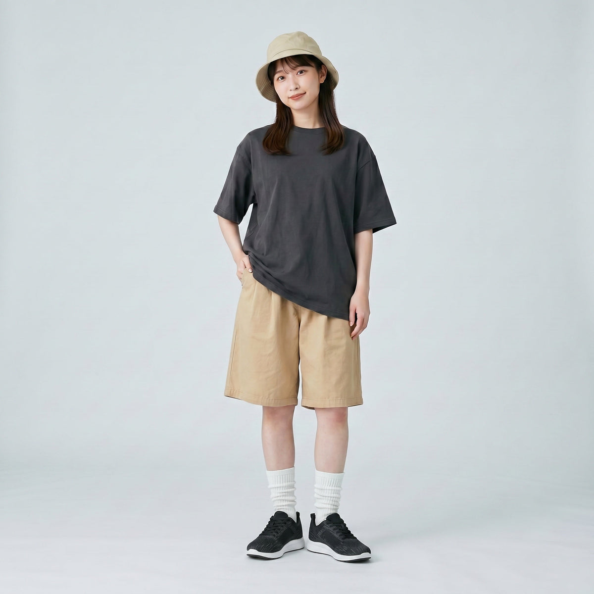 Fumi スニーカー ブラック×ホワイト