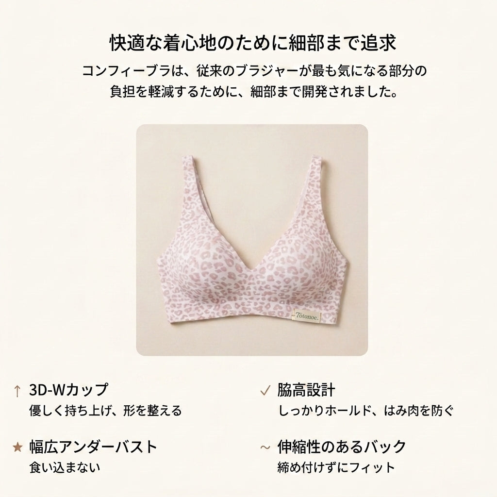 シームレスナイトブラ 着用イメージ